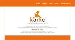 Desktop Screenshot of kai-ko.de